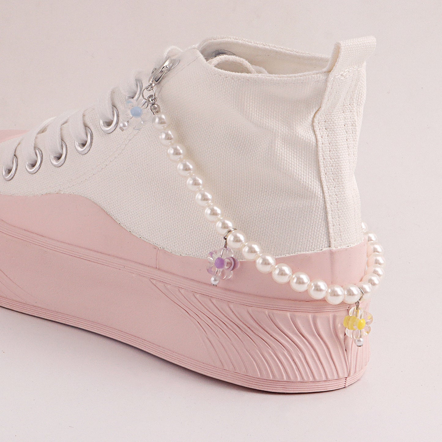 Women's Geometric Alloy Anklet with Floral Pendant Fashion Foot Jewelry