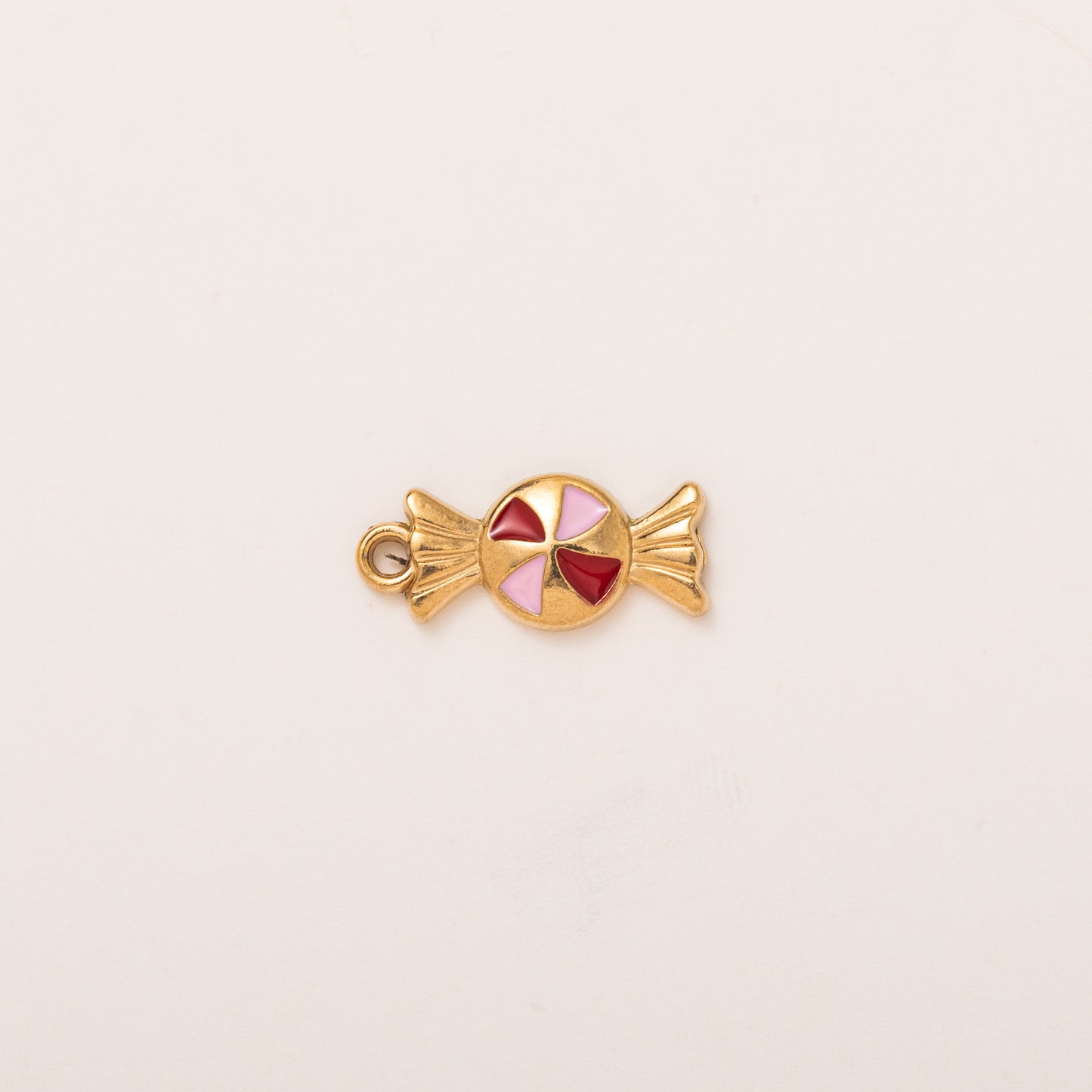 Vintage 18K Gold Plated PVD Stainless Steel Rabbit Pearl Pendant Charm Bar