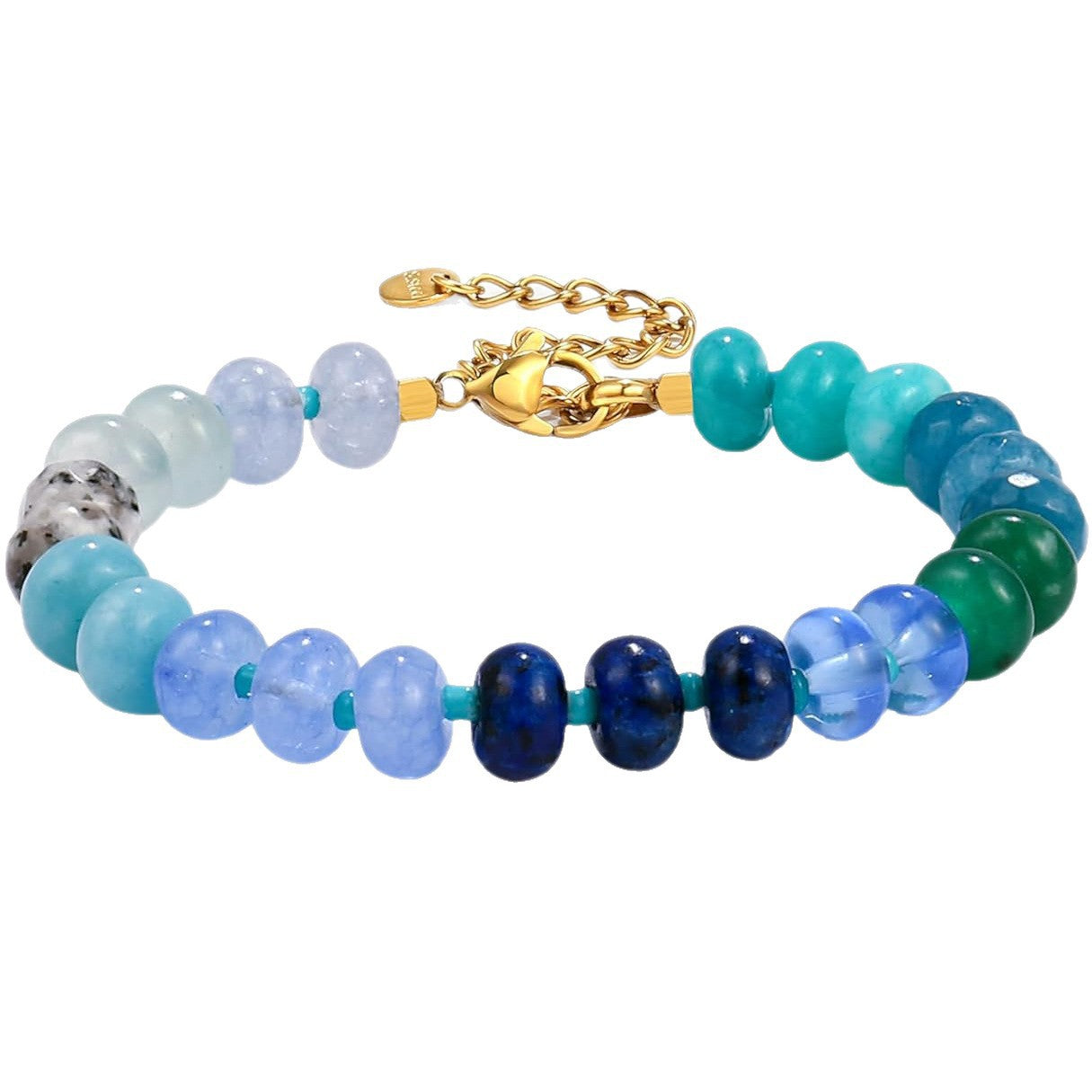 Bohemian Vintage Geometric Natural Stone Beaded Bracelet for Women