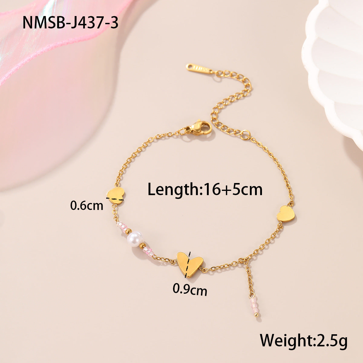 Bracciale in Acciaio Inossidabile Placcato con Design Geometrico e Stile Elegante da Ufficio da Donna