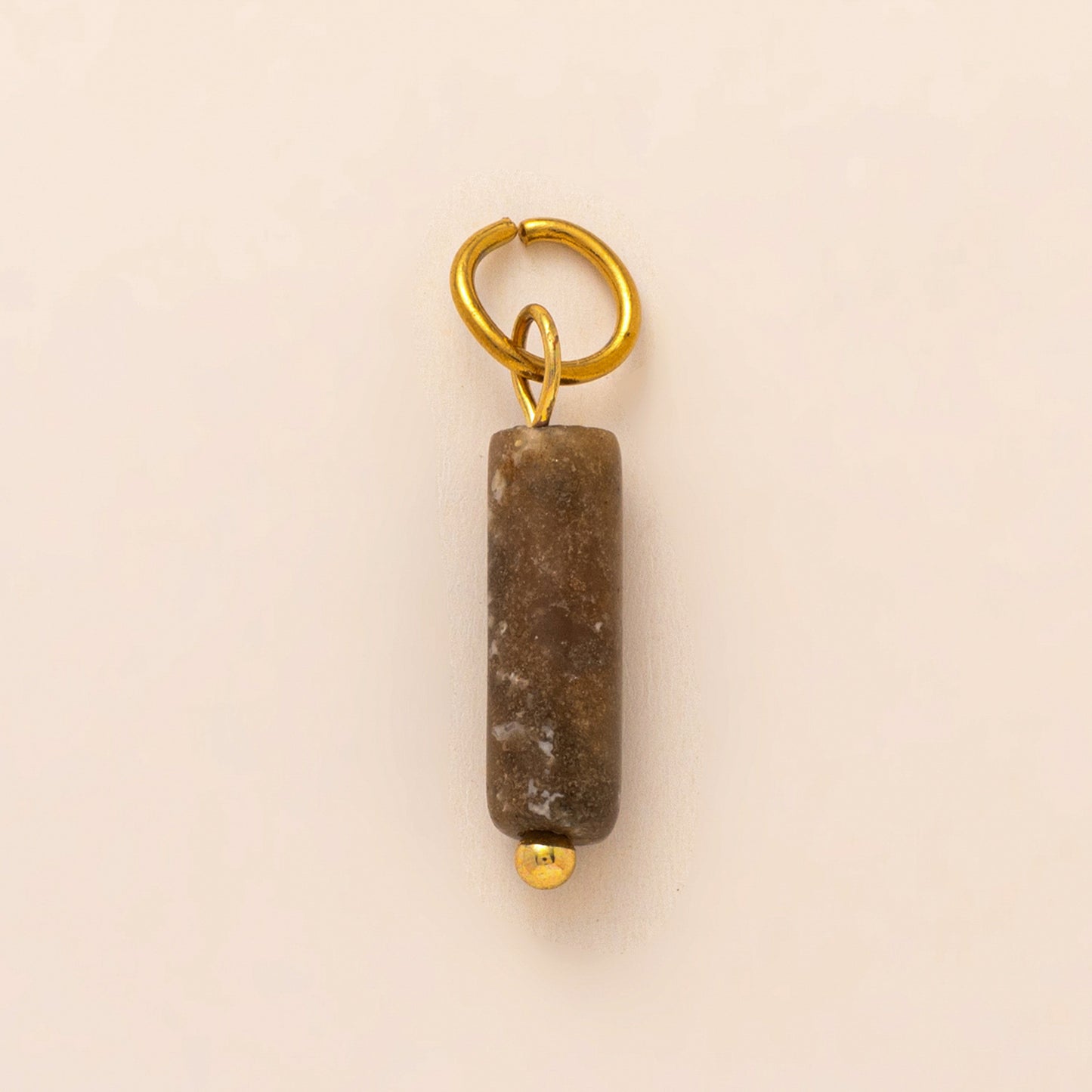 Vintage Irregular Geometric Stainless Steel PVD Gold Plated Charm Bar Pendant