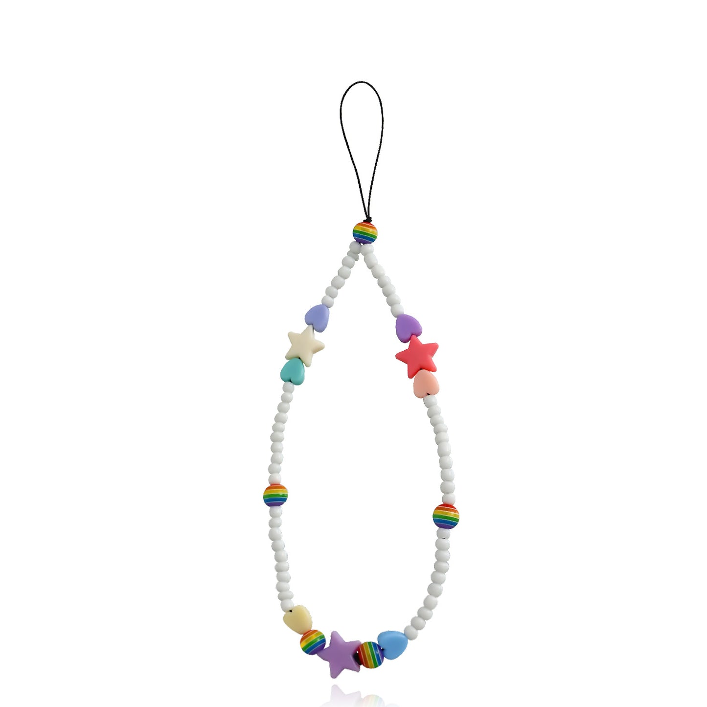 Sweet Minimalist Star Alloy Plated Charm with White Seed Pearls