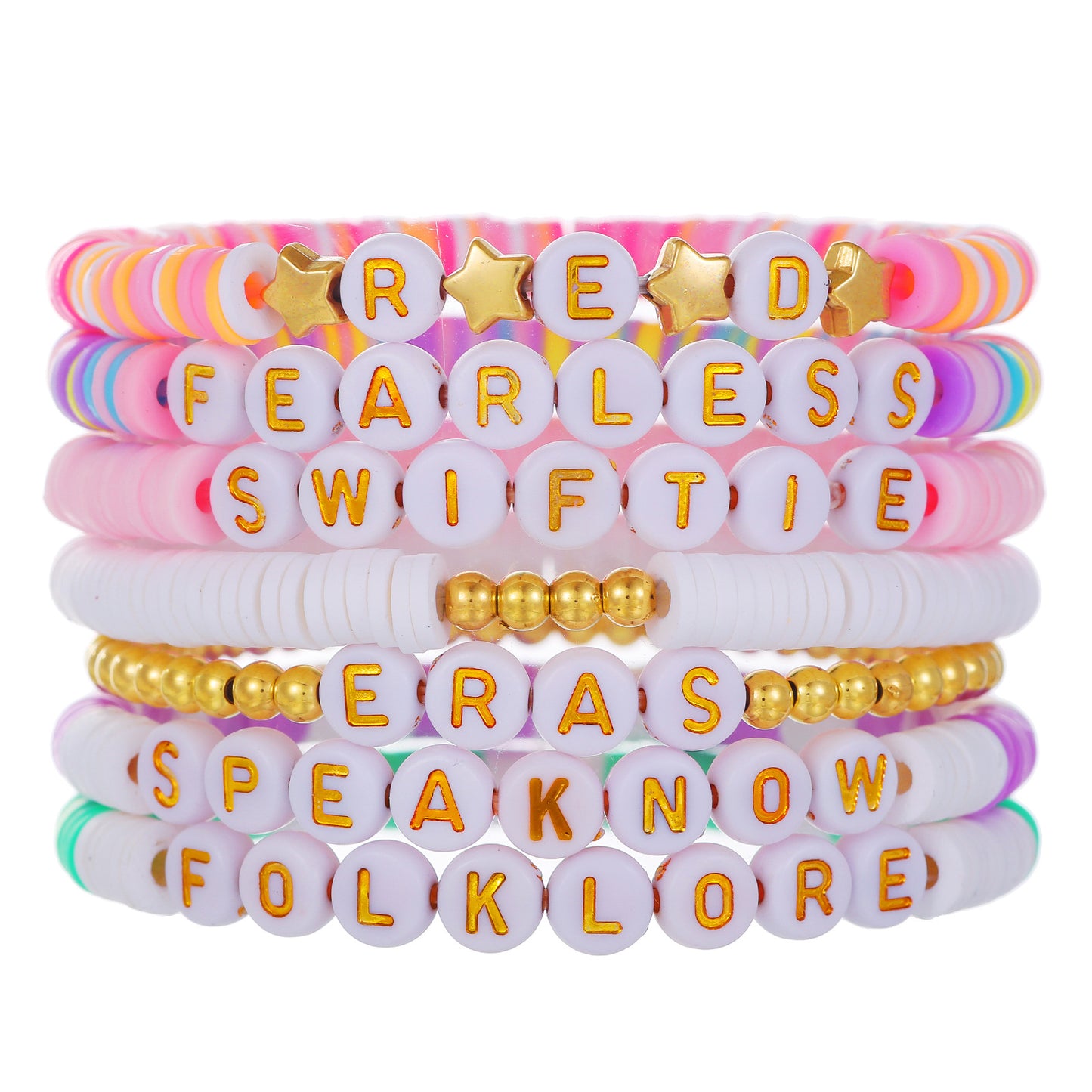 Colorful Letter Geometric Resin Stainless Steel Brass Acrylic Bracelet
