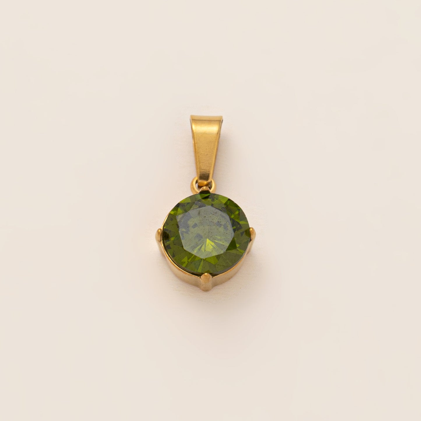 Vintage Geometric Stainless Steel 18K Gold Plated PVD Cubic Zirconia Pendant Necklace Charm Bar for Unisex