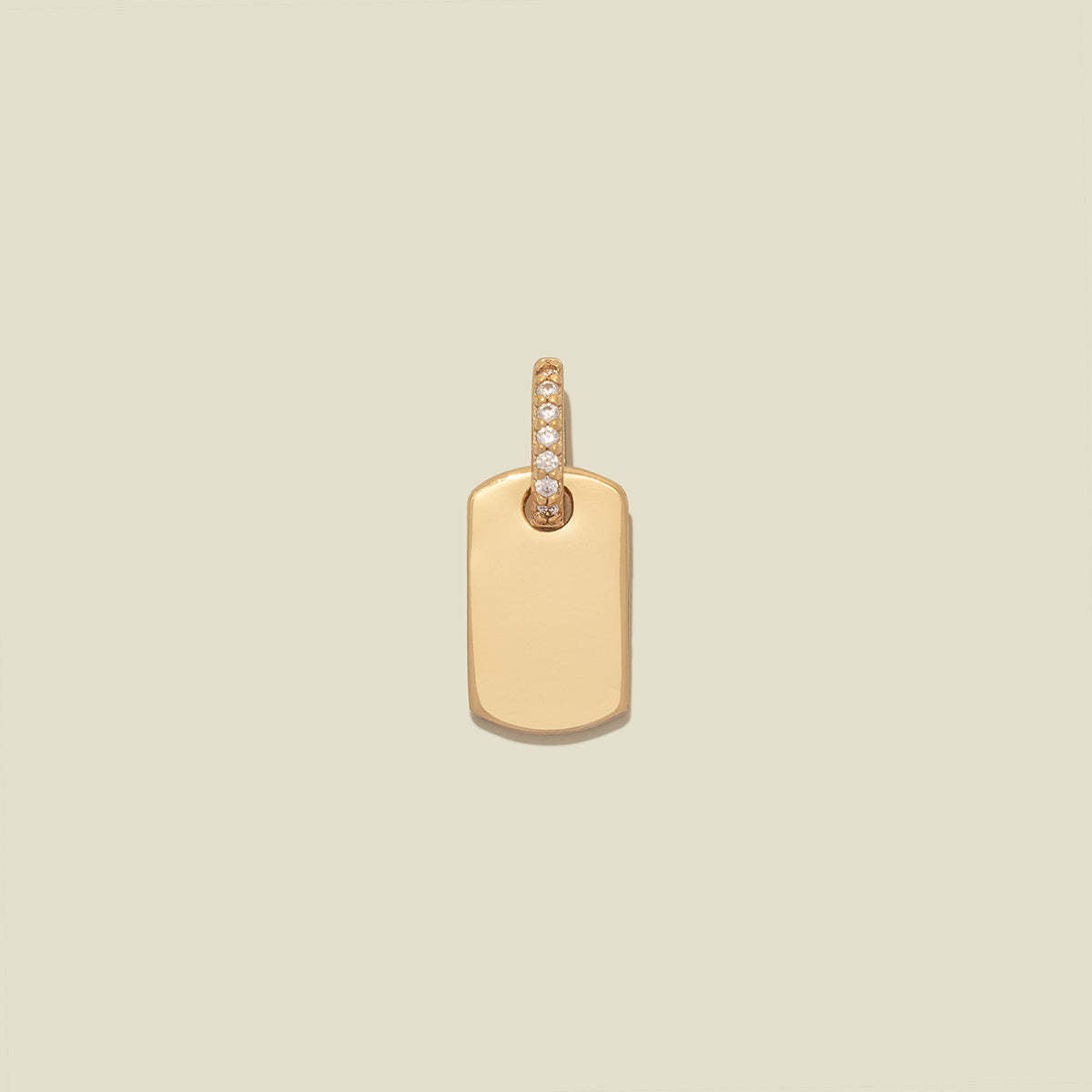 Vintage 18K Gold Plated Brass Geometric Heart Round Oval Cubic Zirconia Pendant Corn Chain Necklace DIY Charm Bar
