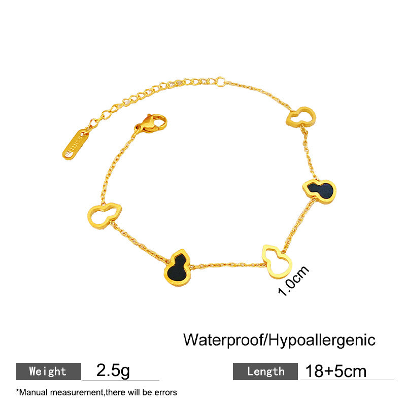 Geometric Titanium Steel Plated Bracelet