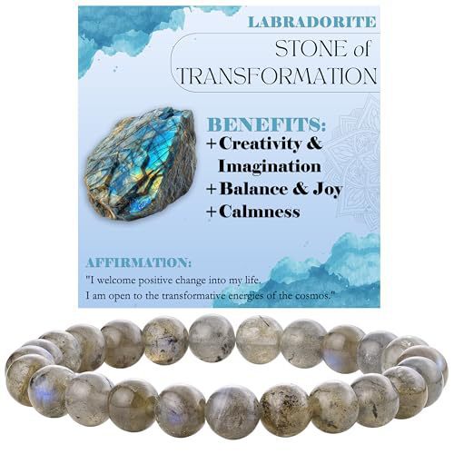 8mm Natural Agate and White Turquoise Round Beaded Stretch Bracelet Unisex Geometric Handmade Jewelry