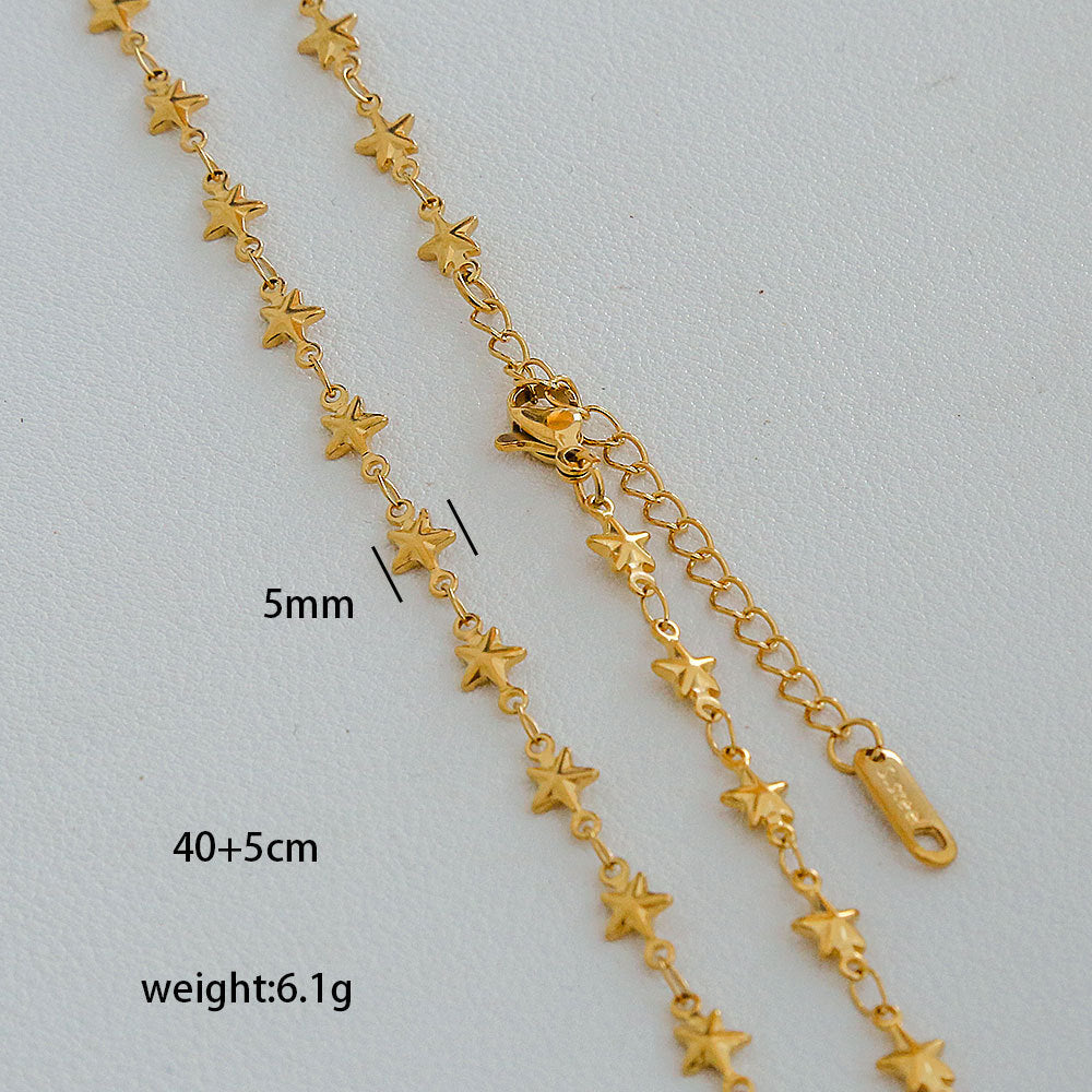 Ciondolo da donna con nappa, catena serpentina placcata in acciaio inossidabile, geometrico minimalista