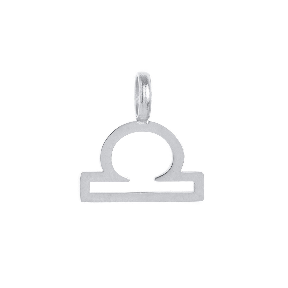 Minimalist Titanium Steel Plated Zodiac Charm Bar Necklace for Women