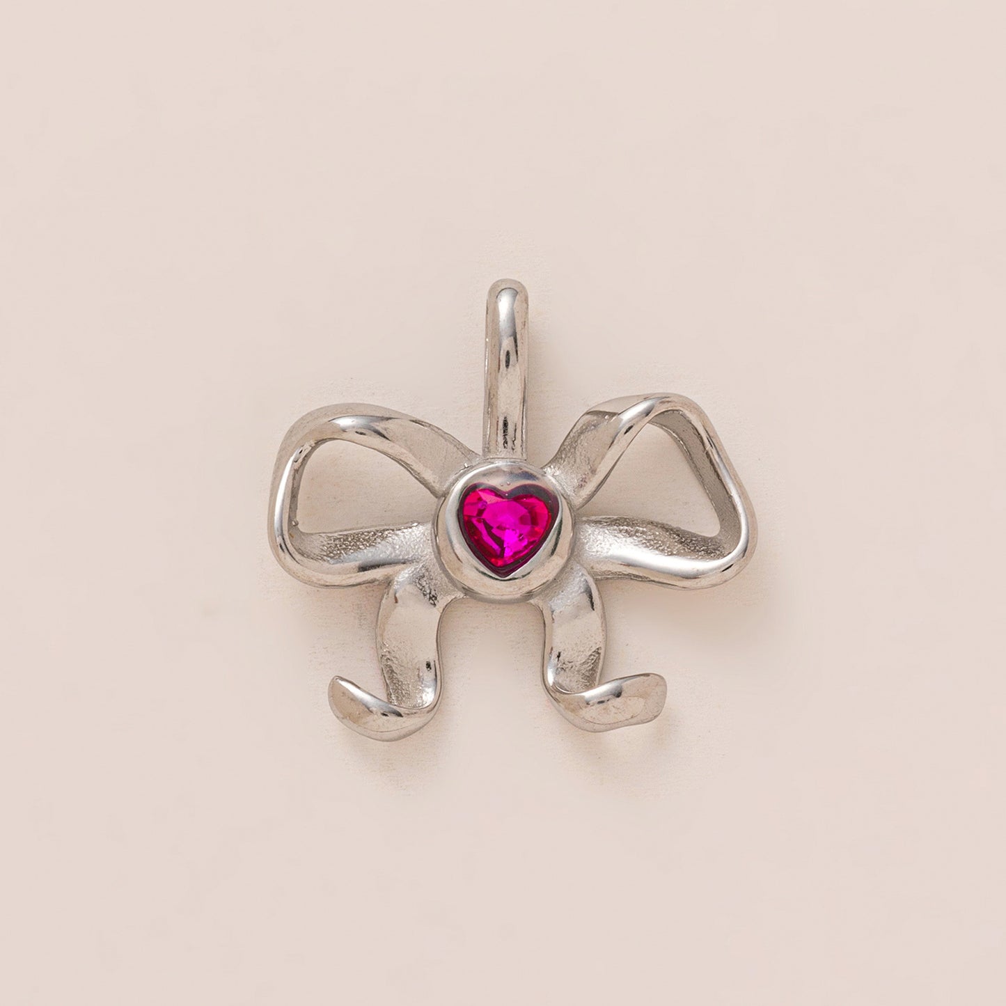 Vintage Heart Butterfly Cross Cubic Zirconia Inlaid Titanium Steel Necklace for Women Charm Bar