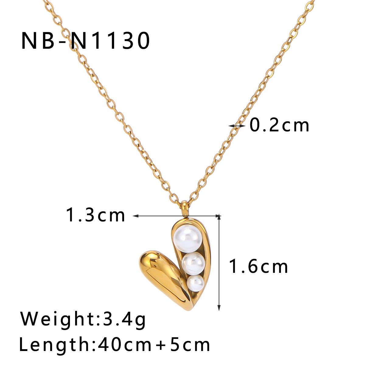 Collana con Pendente Minimalista a Cuore in Acciaio Inossidabile con Intarsio Occhio di Gatto e Placcatura Sottovuoto in Oro 18K da Donna