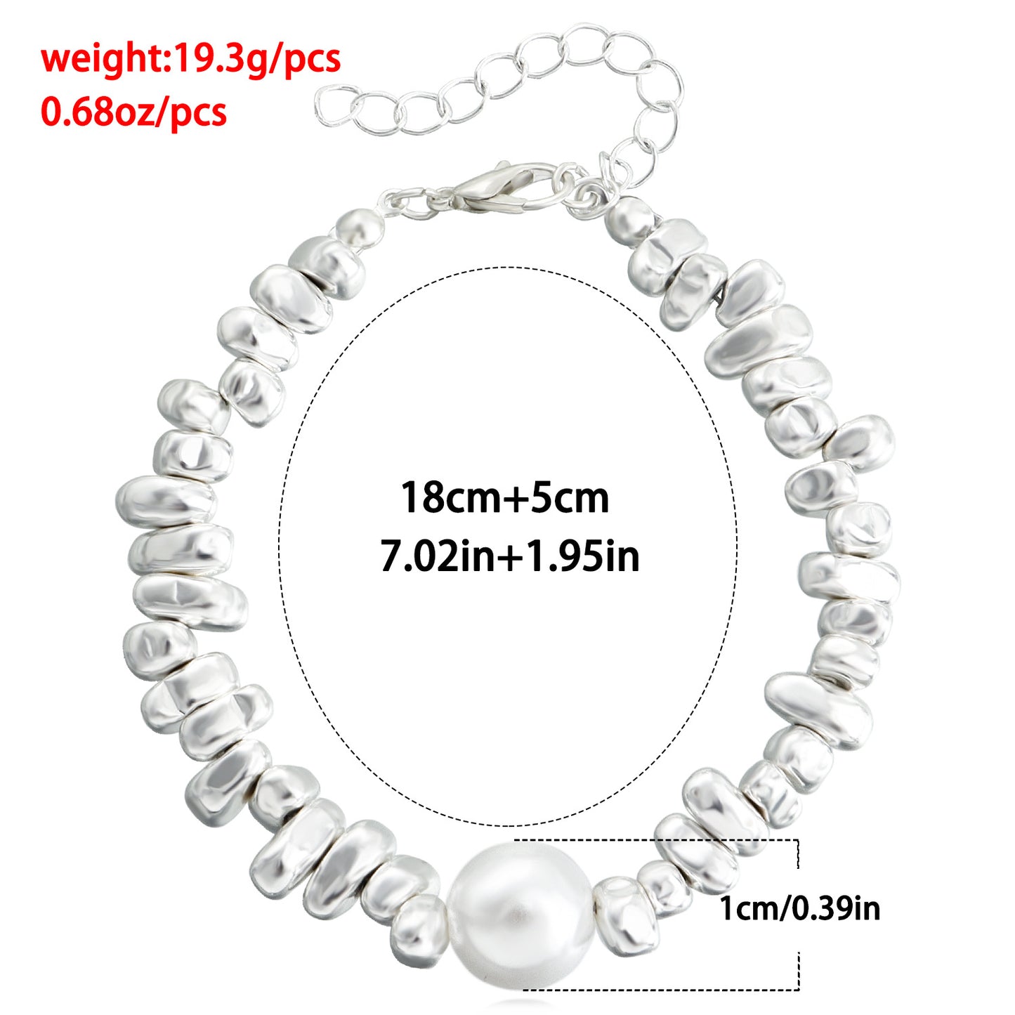Minimalist Geometric Alloy Bracelet for Women with Plated Finish, Lightweight Luxury Hand Jewelry