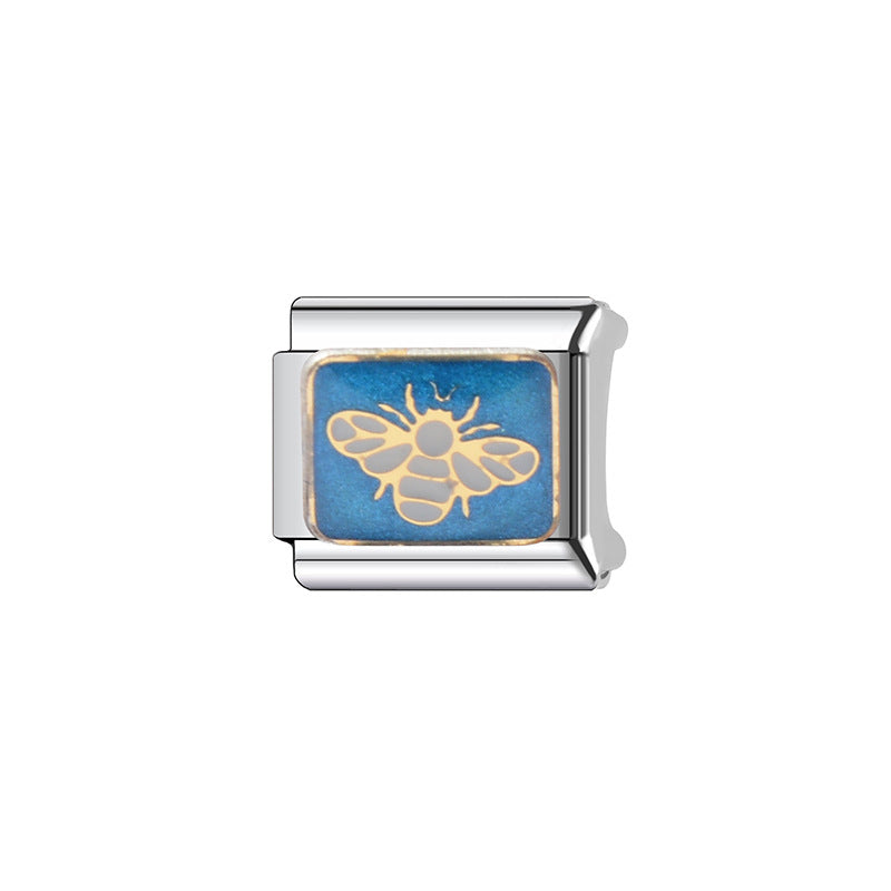 Vintage Sweet Heart Shaped Stainless Steel Plated DIY Charm Bar