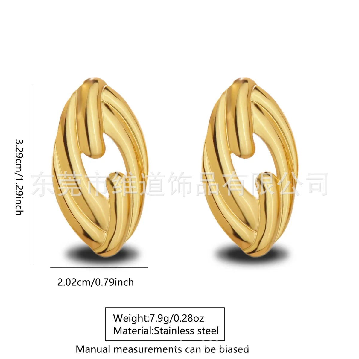 Sweet Floral Heart Teardrop Stainless Steel Earrings
