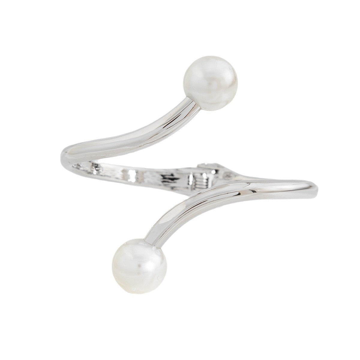 Punk Irregular Oval Alloy Plated Pearl Bracelet Set