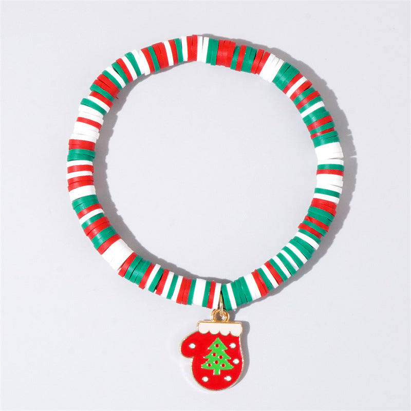 Christmas Cartoon Resin Charm Bracelet for Women