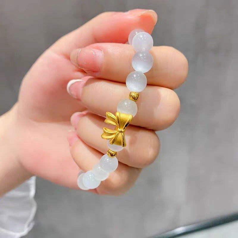 Bracciale a farfalla in acciaio al titanio con placcatura sottovuoto per uomo e donna, design geometrico minimalista, gioielli di lusso