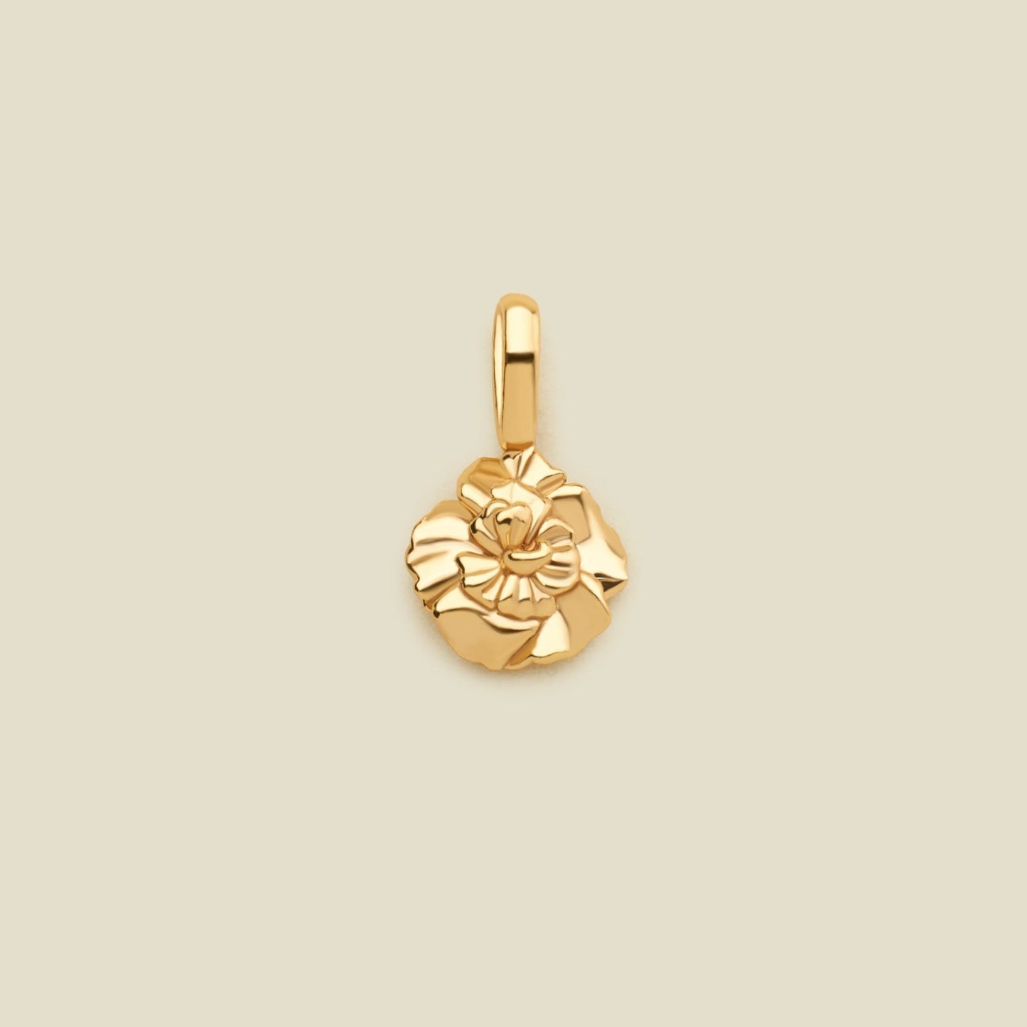 Vintage 18K Gold Plated PVD Stainless Steel December Birthstone Charm Bar