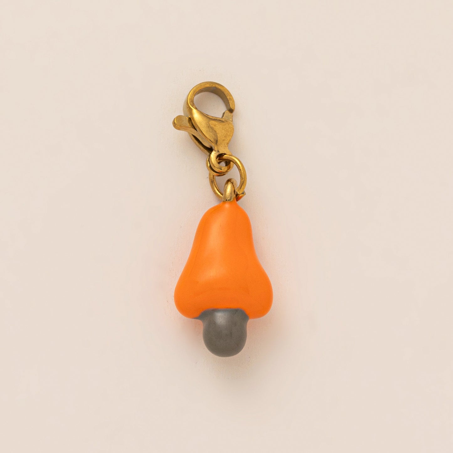 Colgante de barra chapado en oro de 18 quilates de acero titanio con diseño de fruta vintage, PVD, DIY