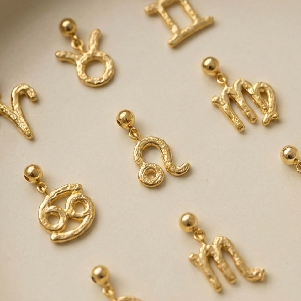 Zodiac Pattern Stainless Steel PVD Pendant