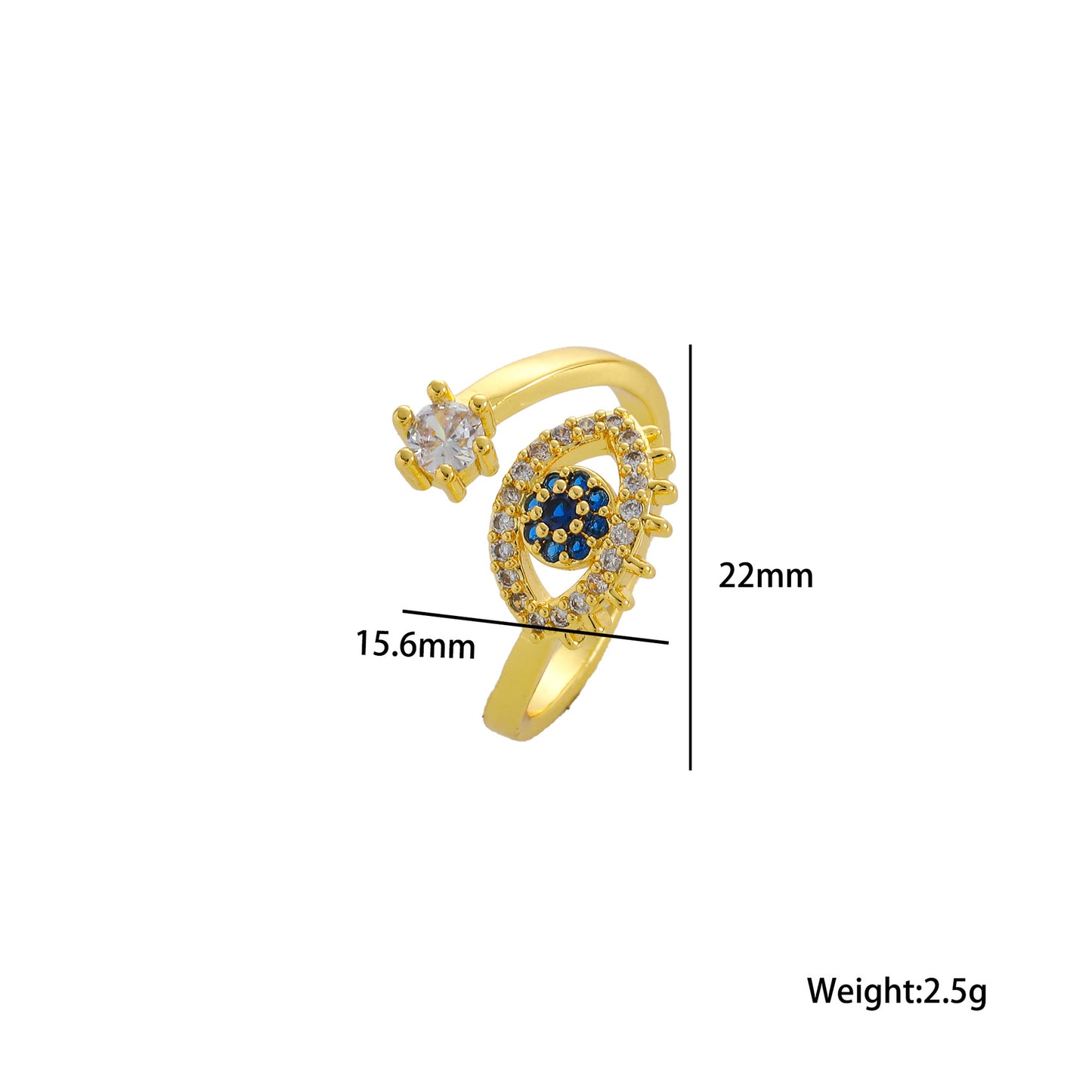 Anello in Acciaio al Titanio Geometrico Minimalista con Accenti di Zirconia per Donna Gioielli alla Moda con Fascia Aperta Regolabile