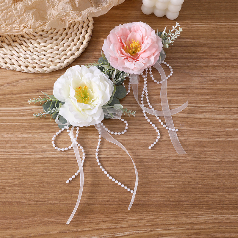 Fermaglio per Capelli a Becco d'Anatra da Donna Stile Naturale a Forma di Fiocco Realizzato in Plastica e Resina con Dettagli Arricciati e in Rete per Matrimoni Damigelle Eventi di Danza