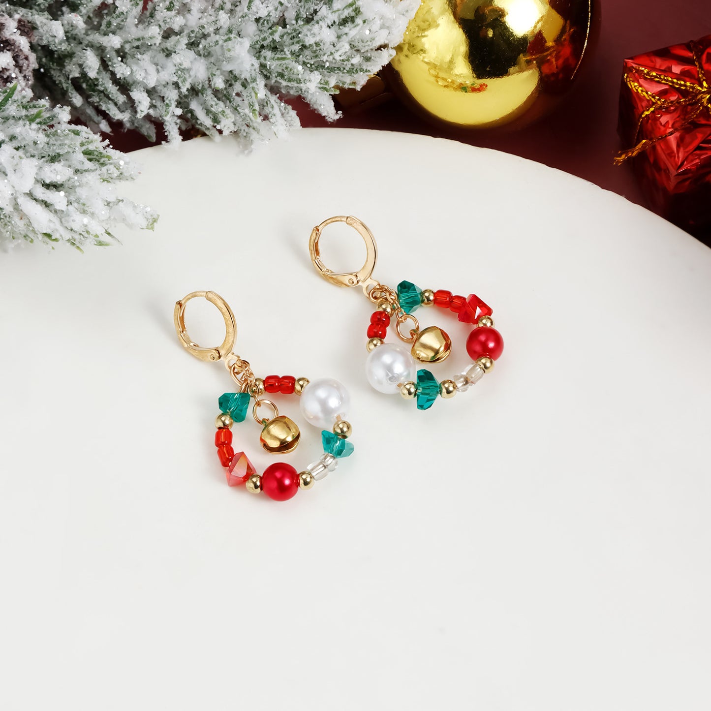 Vintage Cartoon Geometric Moon Round Zinc Alloy Plated Asymmetric Earrings for Women