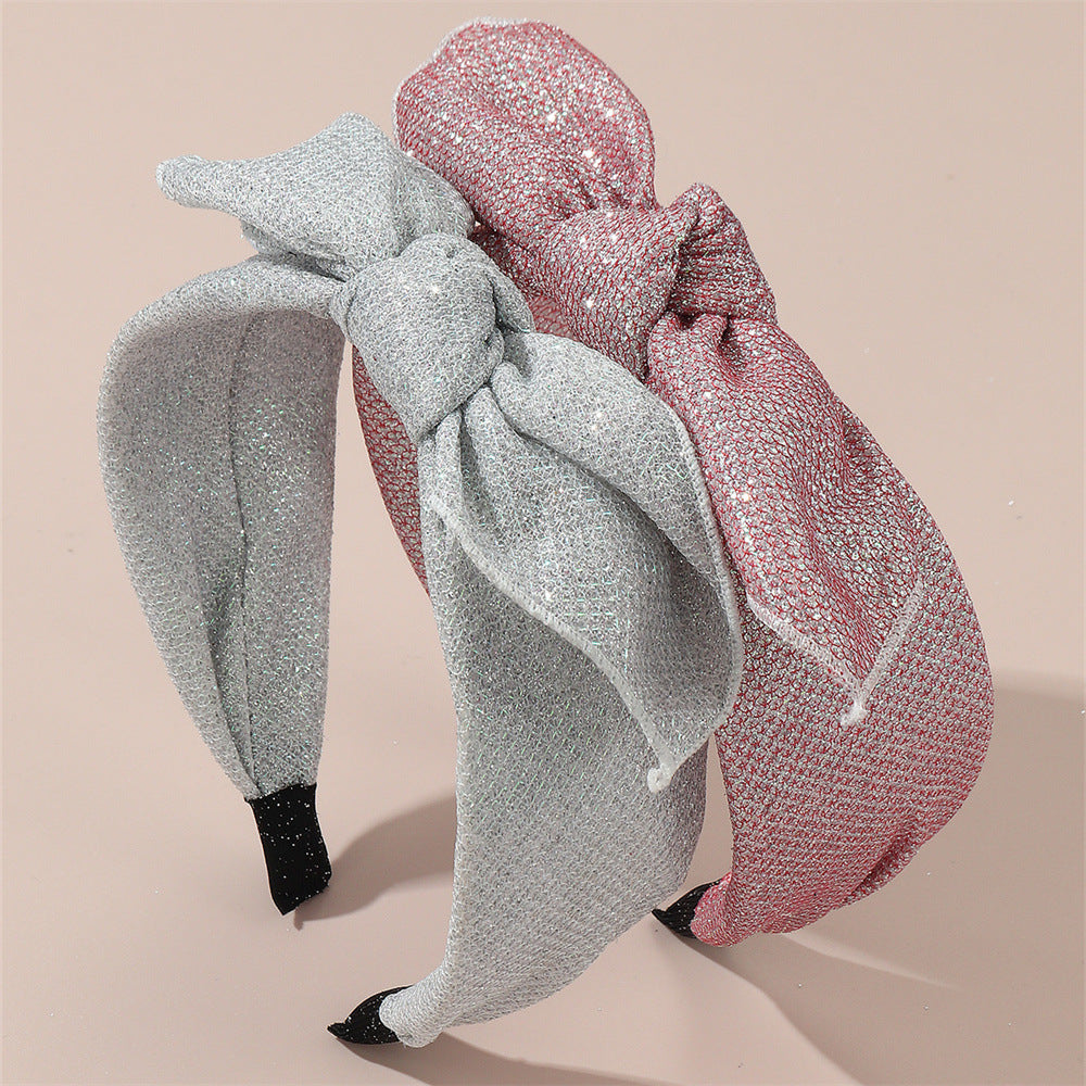 Cerchietto Principessa con Fiocco Grande per Bambine Realizzato in Tessuto con Design a Forma di Farfalla, Accessorio per Capelli per Bambini Carino e Minimalista