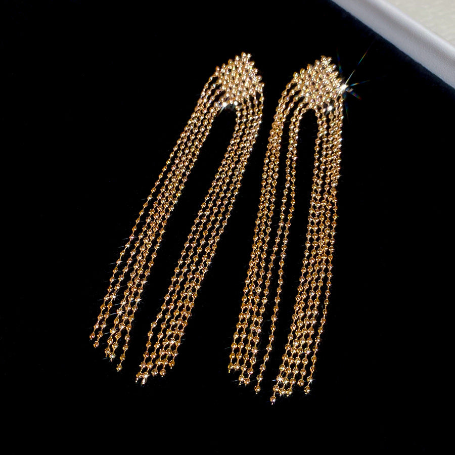 Pendientes colgantes geométricos de rombo en metal chapado con postes de acero para mujer