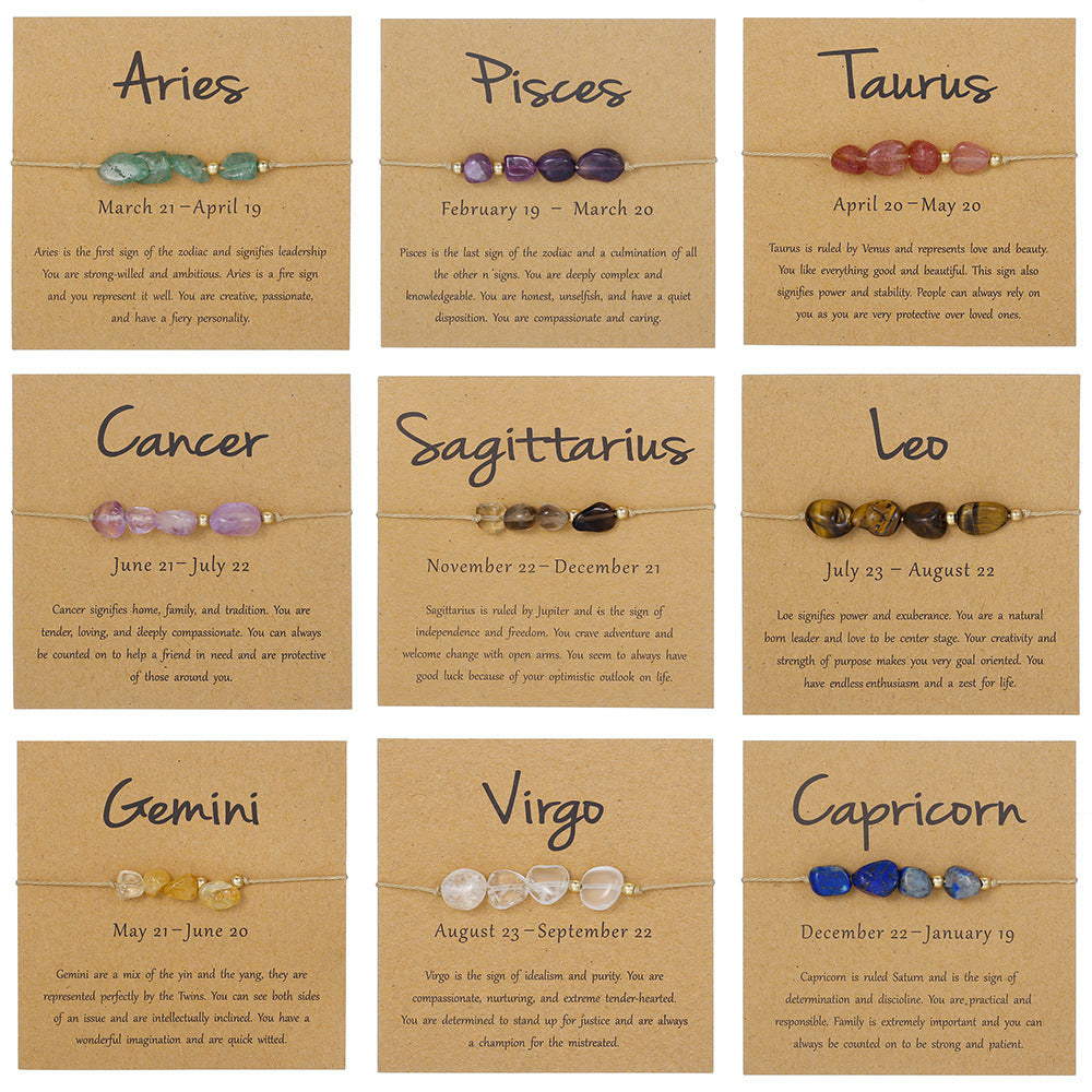 Handmade Natural Stone Beaded Bracelet Unisex