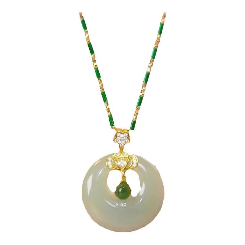 Collana a Forma di Goccia d'Acqua dal Design Originale in Acciaio al Titanio con Ciondolo in Rame Placcato Oro e Catena a O per Donne e Uomini