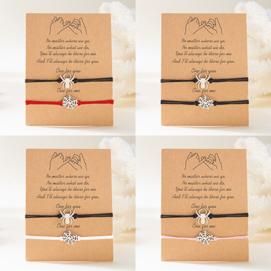 Minimalist Spider Pendant Necklace Alloy Electroplated Halloween-Themed Creative Unisex Jewelry for Couples and Friends