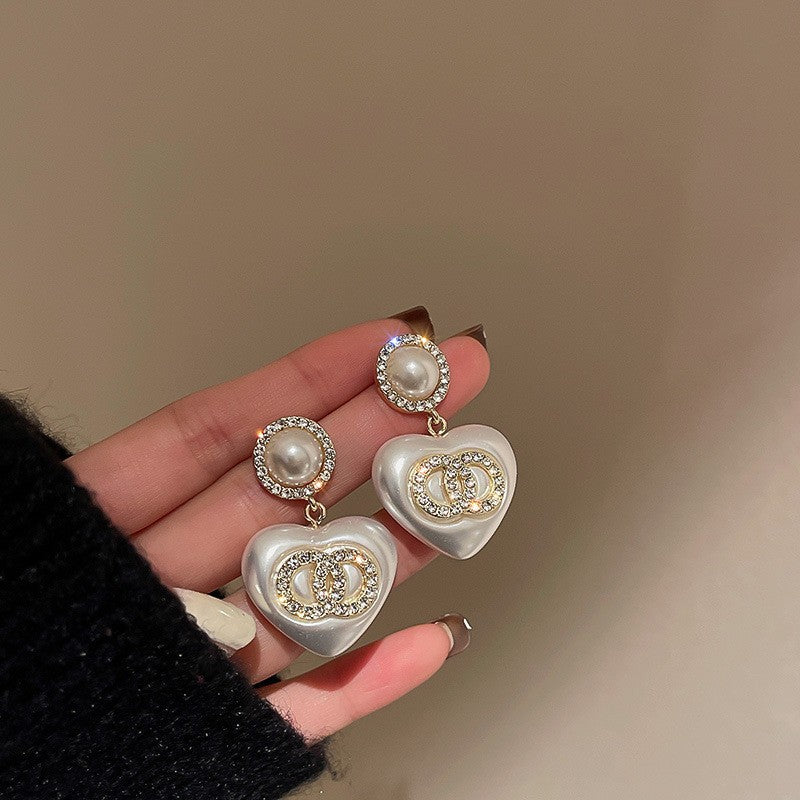Pendientes de Flores Geométricas con Incrustaciones de Diamantes de Imitación en Cobre Bañado y Postes de Acero Inoxidable para Mujer, Joyería de Oreja de Lujo Minimalista y de Moda para el Día a Día