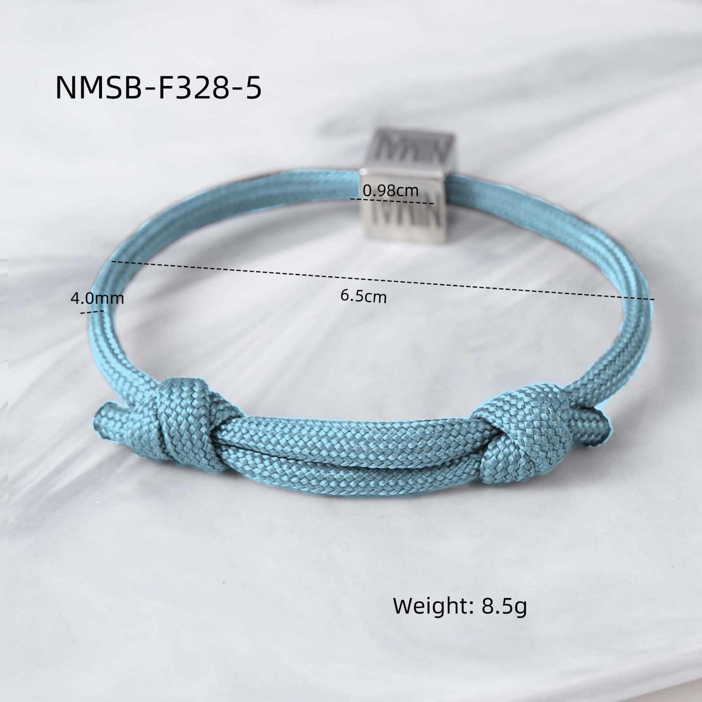 Bracciale Intrecciato Regolabile in Stile Ufficio alla Moda in Acciaio al Titanio con Finitura Galvanizzata da Donna