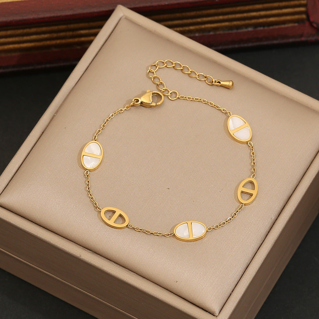 Playful Animal Style Butterfly Pendant Stainless Steel Necklace with Plated Finish for Women
