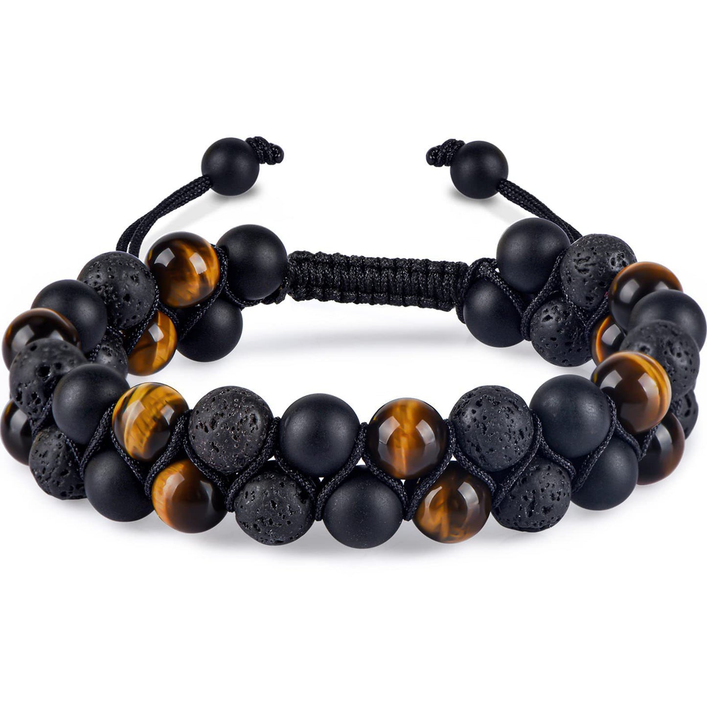 Unisex Animal Charm Alloy Bracelet with Natural Turquoise Agate and Crystal Stones