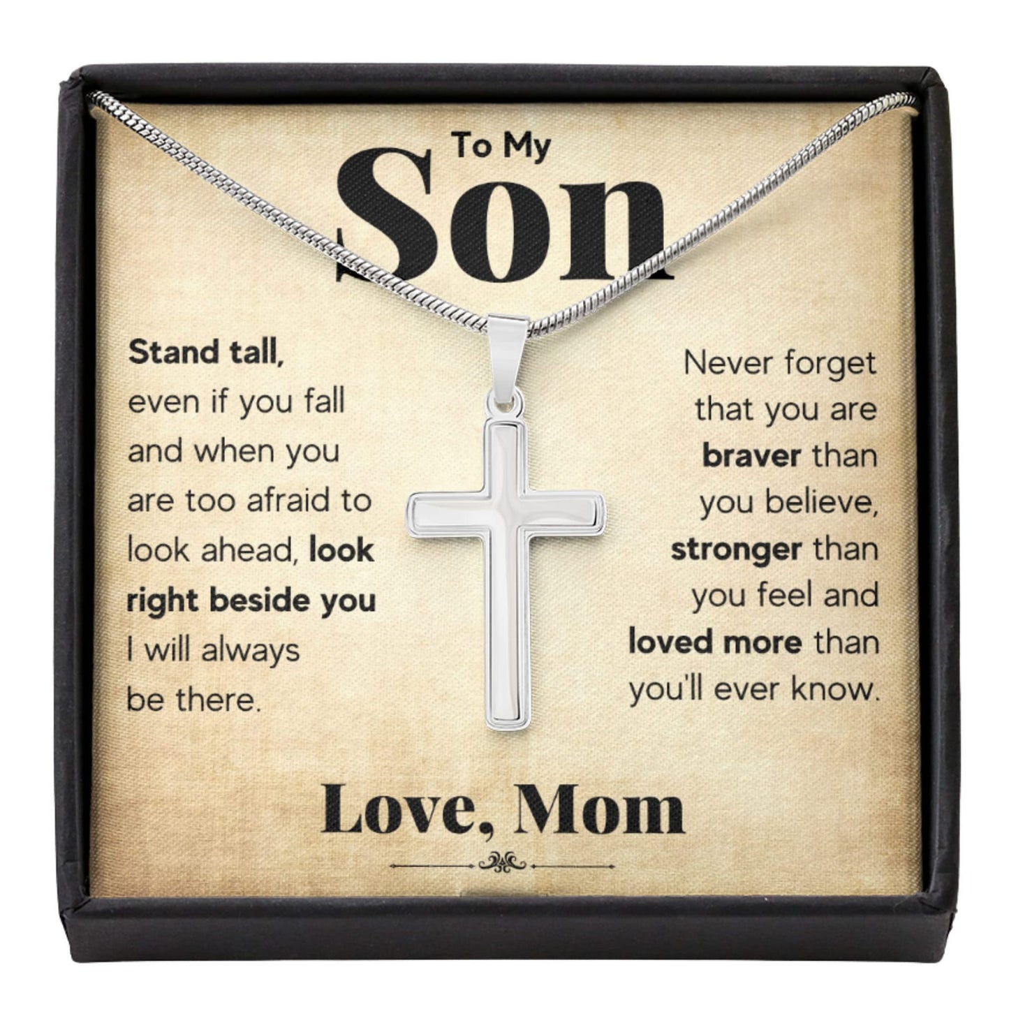 Minimalist Geometric Cross Stainless Steel Necklace Unisex Pendant