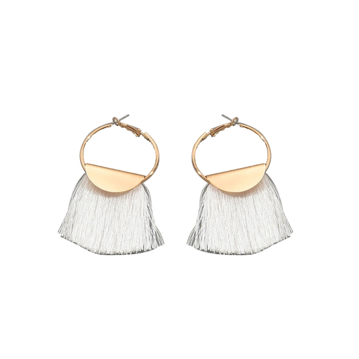 Orecchini Minimalisti Geometrici in Lega di Zinco con Finitura Galvanizzata da Donna, Versatile Set di Orecchini a Perno e a Cerchio alla Moda