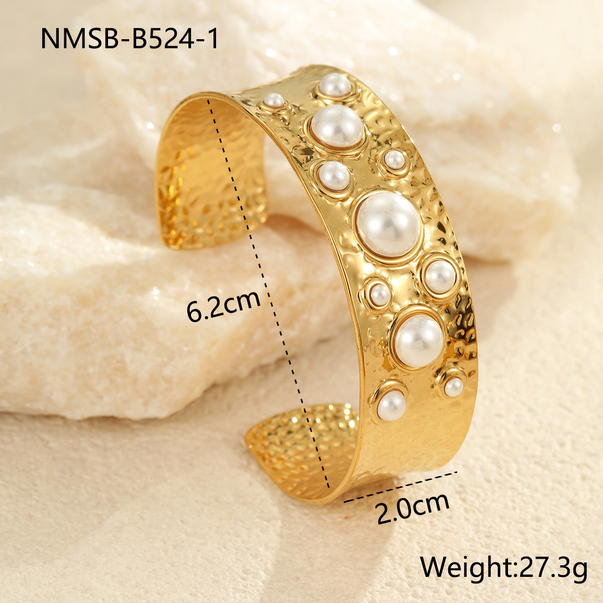 Vintage French Style Geometric Shaped Titanium Steel Bracelet with Colorful Natural Stones and Electroplated Finish for Women