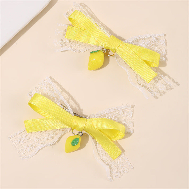 Fermaglio per capelli a fiocco con nappe e rete arricciata per bambine accessorio per capelli per bambine di ispirazione vintage
