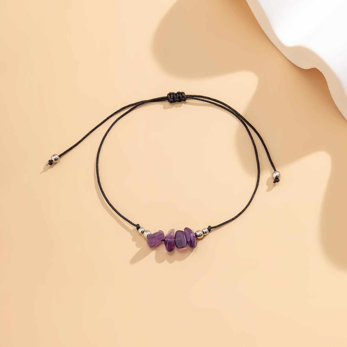 Bohemian Geometric Resin Beaded Adjustable Anklet for Women
