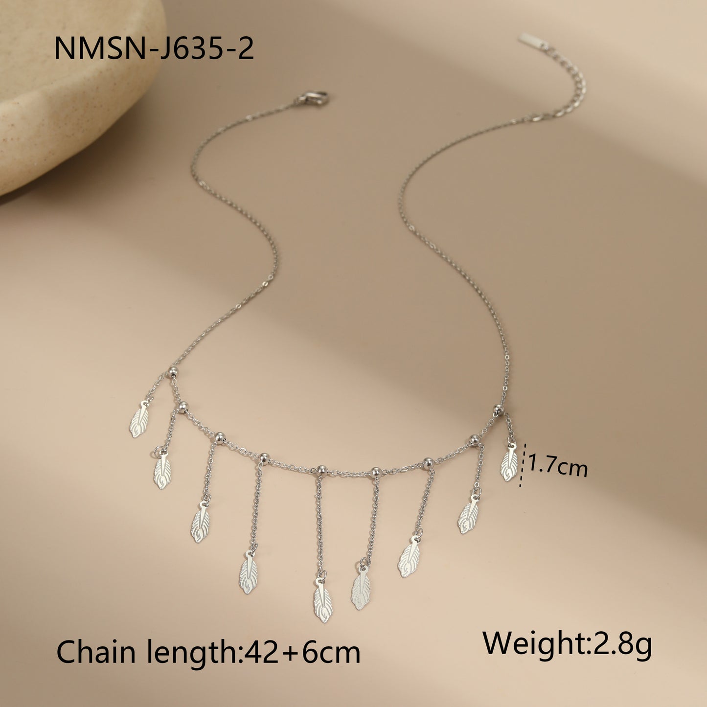 Collana minimalista geometrica in acciaio inossidabile con ciondolo a nappa, placcata oro 18 carati, catena leggera di lusso per donne