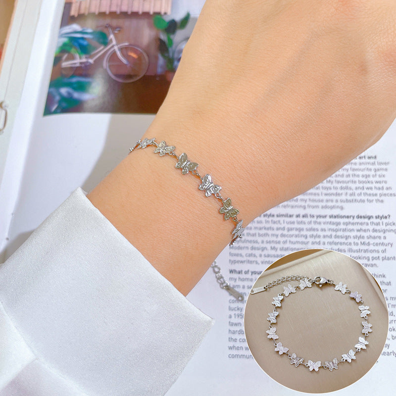 Zodiac Luxury Titanium Steel Gold Plated Bracelet with Cubic Zirconia for Unisex