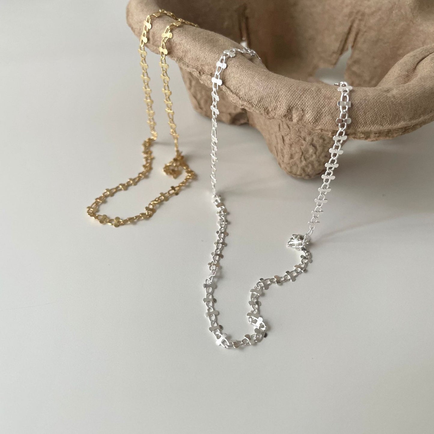 Minimalist Sweet 925 Sterling Silver Geometric Butterfly Wing Polished Pendant Necklace Snake Chain for Women