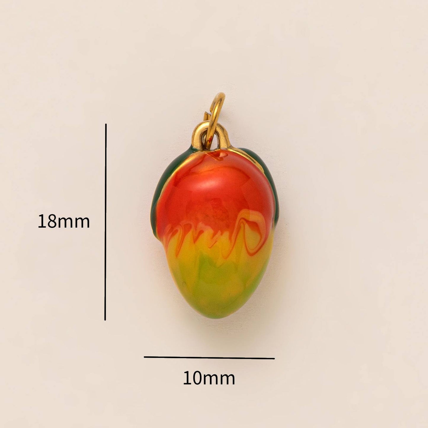 Sweet Fruit Stainless Steel PVD Plated Pendant