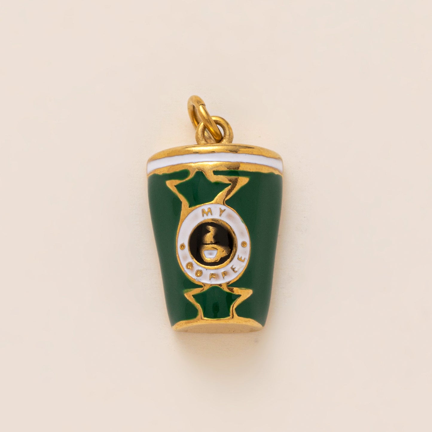Vintage 18K Gold Plated Stainless Steel Fruit Charm Bar PVD Coated DIY Accessories