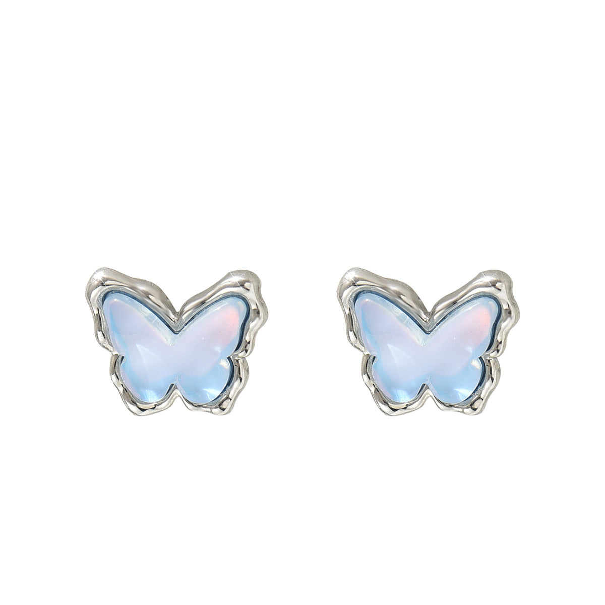 Pendientes minimalistas en forma de lazo con acabado esmaltado e incrustaciones de pedrería para mujer, aretes elegantes y versátiles