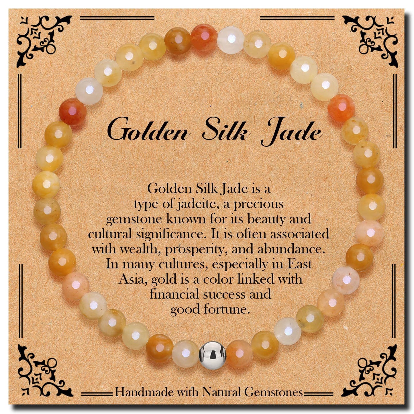 Minimalist Geometric Agate Beaded Bracelet Polished Natural Stone Elastic Cord Hand Jewelry Unisex