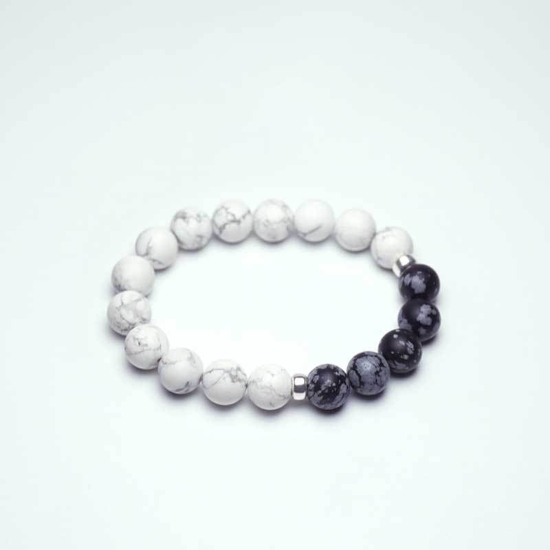 Bohemian Ethnic Handmade Turquoise Howlite Beaded Bracelet 8mm 10mm Unisex
