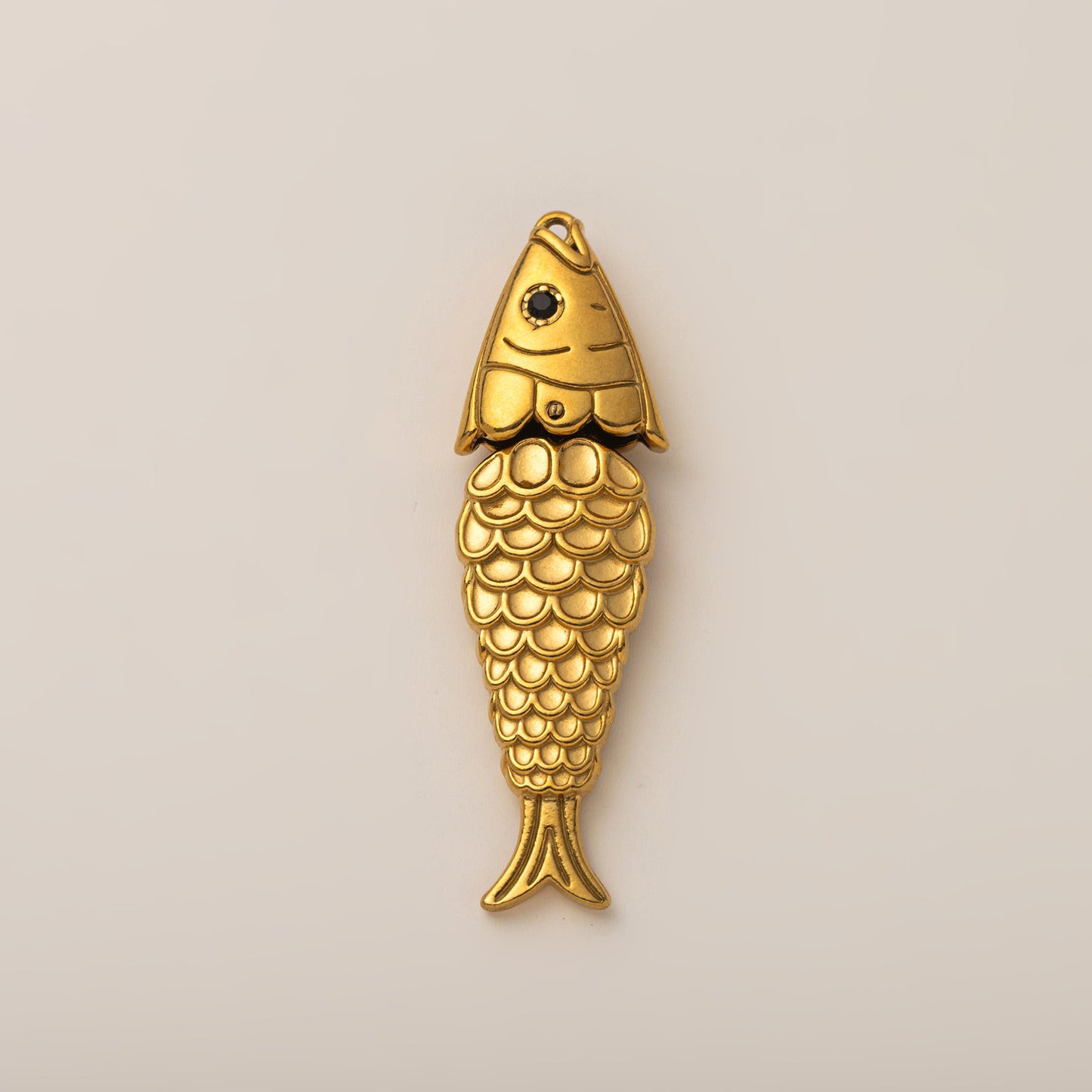 Vintage Stainless Steel PVD Gold Plated Abstract Fruit DIY Charm Bar